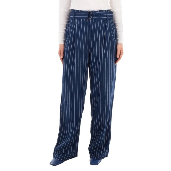 Polo Ralph Lauren Wide Leg Women´s Sz 8 Navy Evan...